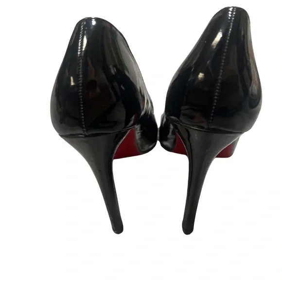 Christian Louboutin Black and Red Stiletto Heels sz 39 - Picture 8 of 13